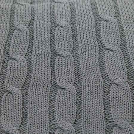 Плед Fado вязаный, серый (без подарочной коробки)