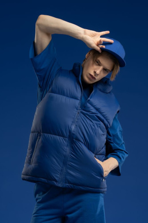 Жилет двусторонний V2, синий, размер XL/XXL