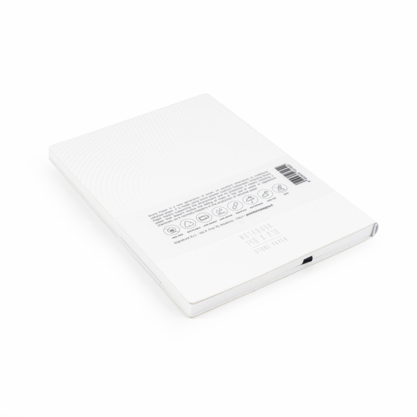 Блокнот линованный Pininfarina из каменной бумаги в мягкой обложке, А5, белый