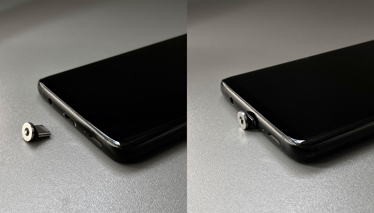 Автомобильное сенсорное беспроводное (15W) зарядное устройство "Titan" с набором переходников для магнитной зарядки, с подсветкой логотипа Автомобильное сенсорное беспроводное (15W) зарядное устройство "Titan" с набором переходников для магнитной зарядки, с подсветкой логотипа