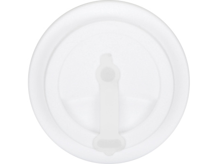 Пластиковый стакан Take away с двойными стенками и крышкой с силиконовым клапаном, 350 мл, белый