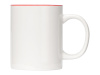 Кружка Sublime Color XL для сублимации 440мл, белый/красный