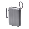 Внешний АКБ NRG Turbo Cable 20000 mAh, 22,5Вт, графит, Deppa