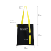 Шоппер Superbag black с ремувкой 4sb (чёрный с жёлтым)
