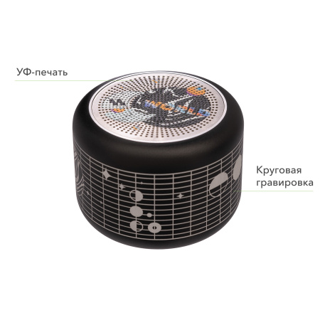 Беспроводная колонка Пэшн (Passion) 80dB 600 mAh (Bluetooth 5.4), черная