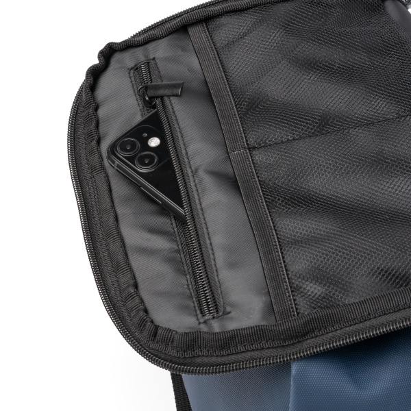 Рюкзак из искусственной кожи DERICK, морской синий