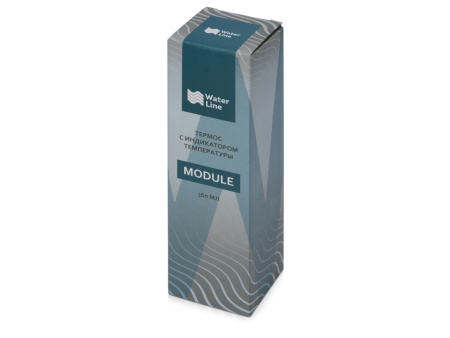 Термос с индикатором температуры Module, 360 мл, черный