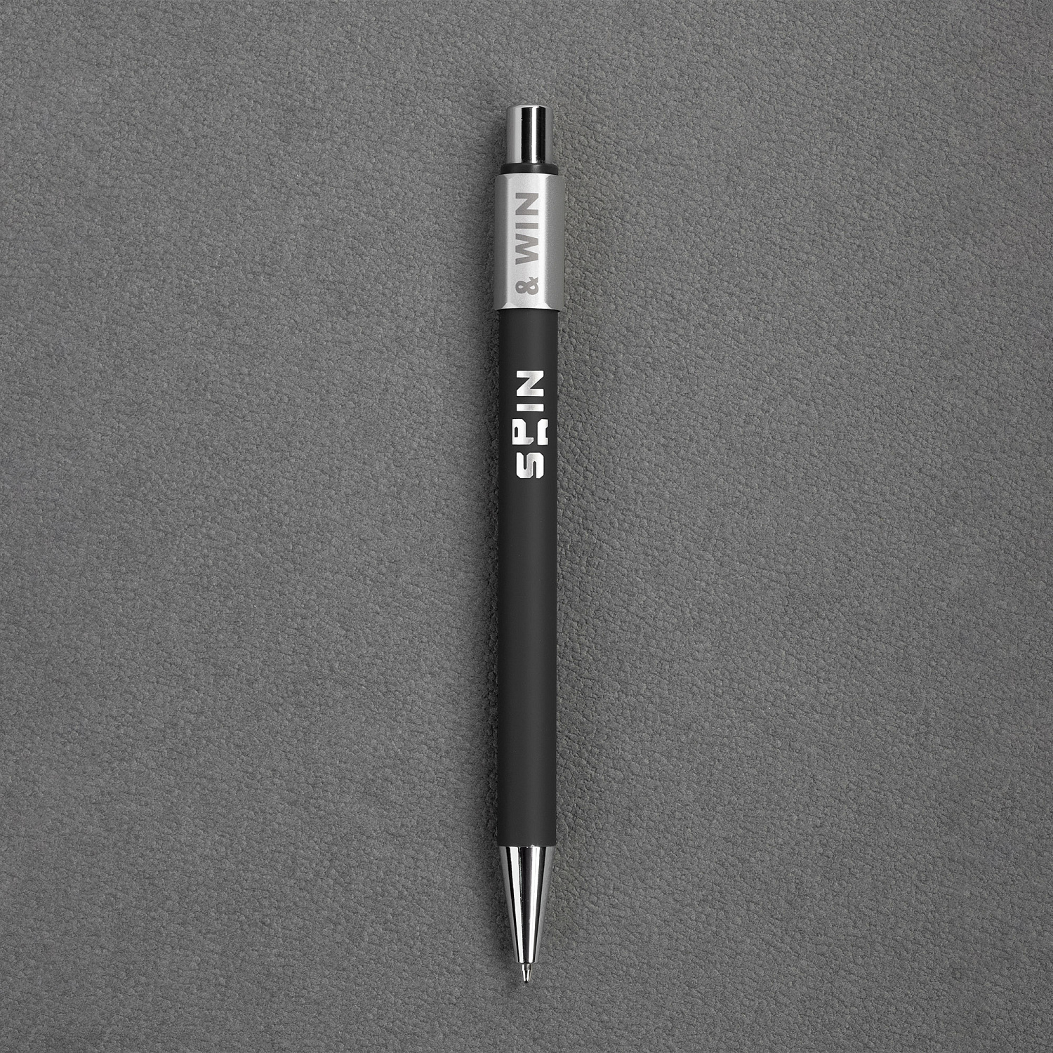 Ручка шариковая "Spin" с 6ти-гранным спиннером, покрытие soft touch
