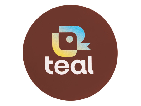 ПАТЧ КРУГ soft-touch (коричневый ) 6,0 х 6,0 см