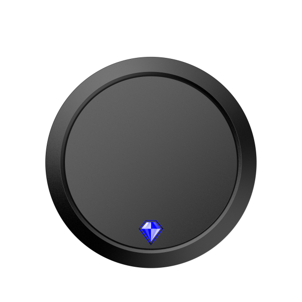 Беспроводное зарядное устройство Pebble 15W, черный Беспроводное зарядное устройство Pebble 15W, черный