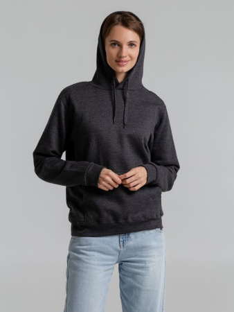 Толстовка с капюшоном Snake II черный меланж, размер 3XL