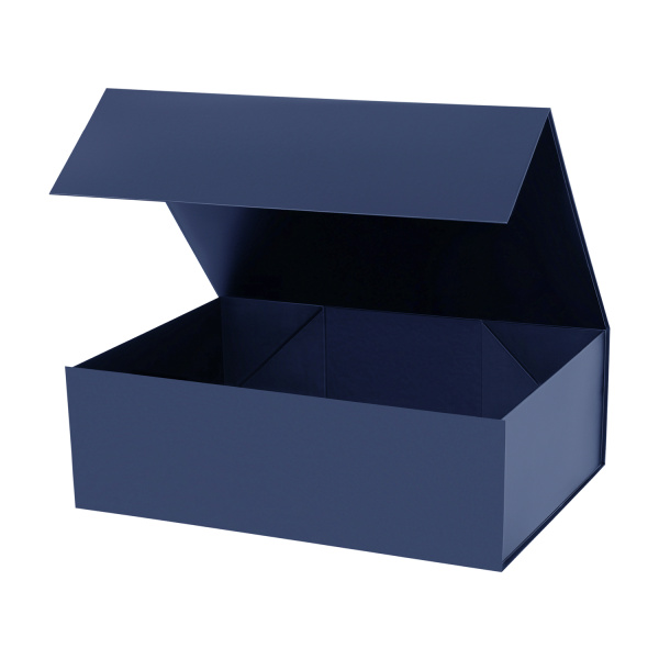 Подарочная коробка-трансформер средняя, синяя