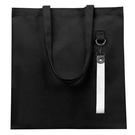 Сумка для покупок LUMISSA 325 г/м² с ремувкой, чёрный/белый