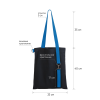 Шоппер Superbag black (чёрный с голубым)