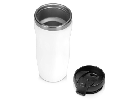 Термокружка Mony Steel 350 мл, soft touch, белый