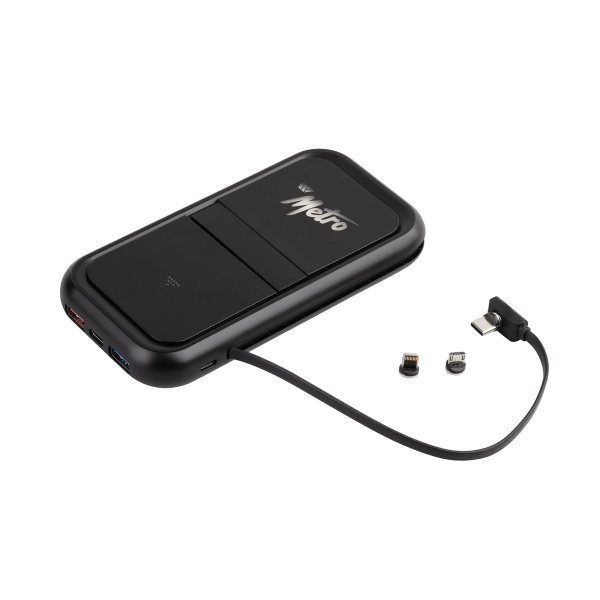 Беспроводное ЗУ "Fast & Furious", 10000 mAh, с быстрой (22.5W/15W) зарядкой, с магнитным кабелем и набором переходников, с подсветкой логотипа Беспроводное ЗУ "Fast & Furious", 10000 mAh, с быстрой (22.5W/15W) зарядкой, с магнитным кабелем и набором переходников, с подсветкой логотипа