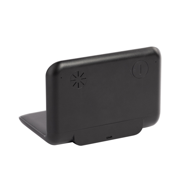 Настольные часы "Smart Time" с беспроводным (15W) зарядным устройством, будильником и термометром, со съёмным дисплеем Настольные часы "Smart Time" с беспроводным (15W) зарядным устройством, будильником и термометром, со съёмным дисплеем