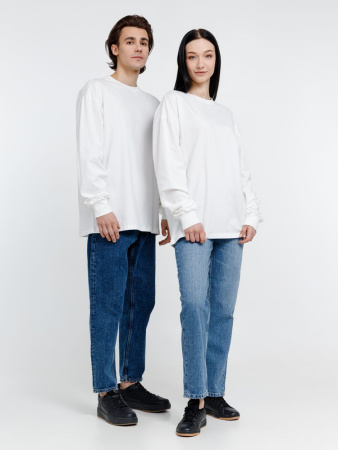 Футболка оверсайз унисекс Сity Sapiens, молочно-белая, размер S