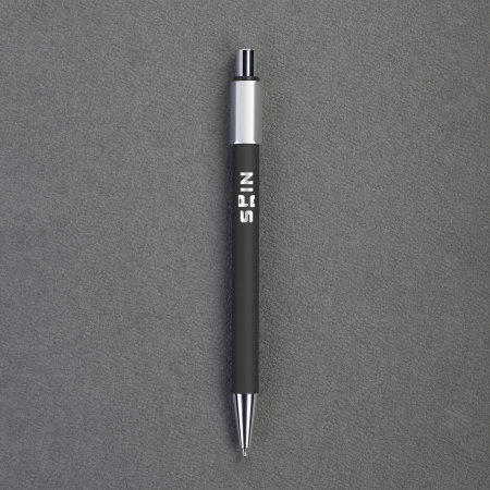 Ручка шариковая "Spin" с 6ти-гранным спиннером, покрытие soft touch