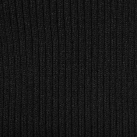 Шарф Форгес (Forges) вязаный, черный