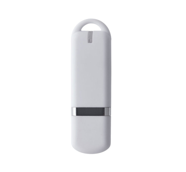 Флеш накопитель USB 2.0 Memo 16GB, пластик Софт Тач, белый/белый