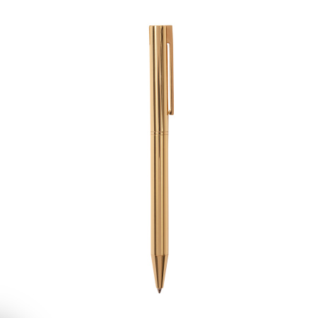 РУЧКА  "BERGAMO" ШАРИКОВАЯ АВТОМАТИЧЕСКАЯ, МЕТАЛЛИЧЕСКИЙ КОРПУС ЗОЛОТО, 0.7 ММ, СИНЯЯ