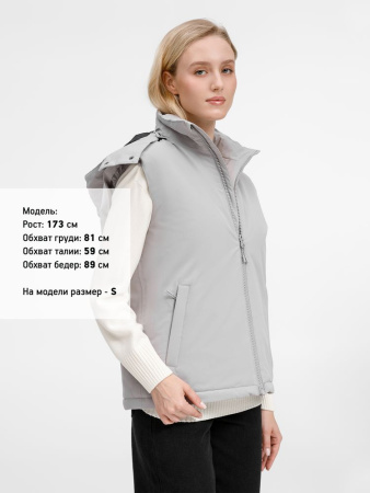 Жилет унисекс Sfera, светло-серый, размер 4XL