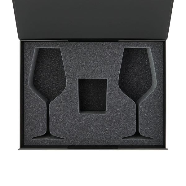 Ложемент под свечу Энигма (Enigma) + 2 бокала для вина в среднюю коробку-трансформер (арт. 695721)