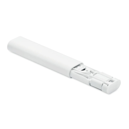 Кабель зарядный выдвижной USB Solid Line  60W 3-в-1 на Lightning, Micro-USB, Type-C «U50» 2,4 A, Quick Charge в пластиковом футляре, белый