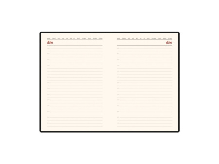 Ежедневник недатированный А5 Senate с магнитным клапаном, бордовый