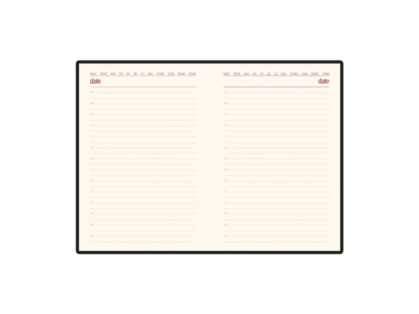 Ежедневник недатированный А5 Senate с магнитным клапаном, бордовый