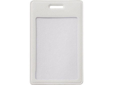 Бейдж с рулеткой-карабин Favor, белый