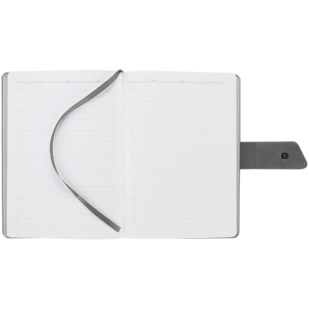 Ежедневник Boom, недатированный, черный с серым