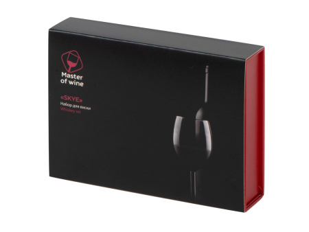 Набор для виски Skye со стальными охлаждающими камнями, щипцами, мешочком в коробке, кашированной картоном