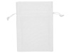 Мешочек подарочный, искусственный лен, средний, белый