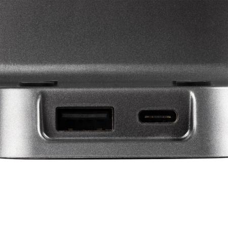 Зарядная станция с часами E-Store для смартфона, часов и наушников, черная Зарядная станция с часами E-Store для смартфона, часов и наушников, черная