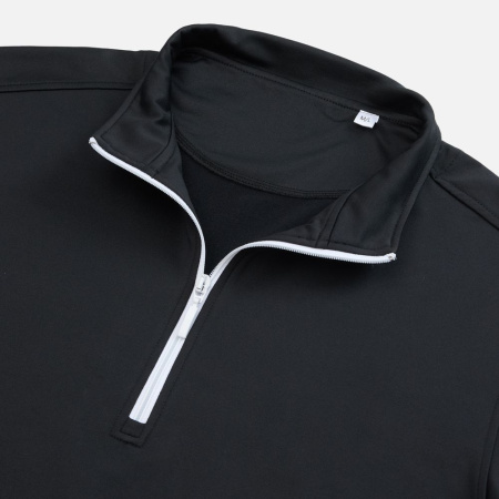 Свитшот на молнии из бифлекса Morfiss, черный, размер XL/XXL