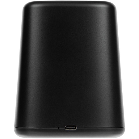 Настольный органайзер с зарядкой, лампой, вентилятором и подсветкой логотипа powerTower, черный Настольный органайзер с зарядкой, лампой, вентилятором и подсветкой логотипа powerTower, черный