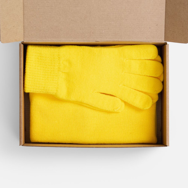 Набор Knit Warm, желтый