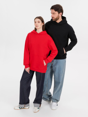 Худи оверсайз унисекс Outshine, черное, размер XL/2XL