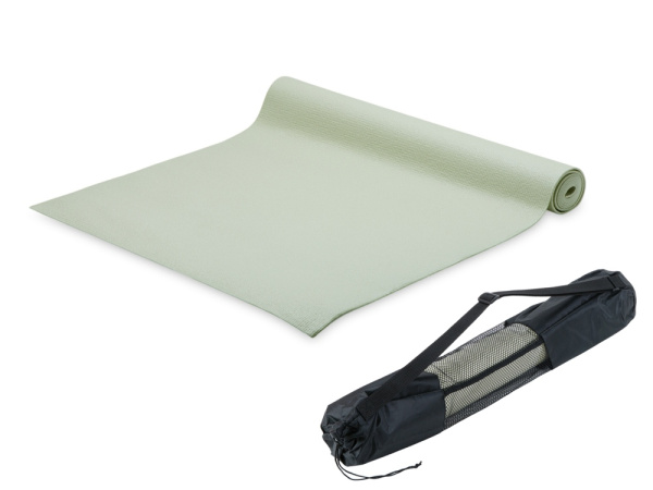 Подарочный набор с ковриком и фитнес резинками Virasana, оливковый