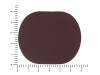 ПАТЧ ОВАЛ soft-touch (коричневый ) 6,0 х 5,0 см