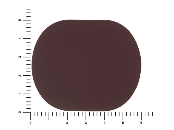 ПАТЧ ОВАЛ soft-touch (коричневый ) 6,0 х 5,0 см