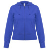 Толстовка женская Hooded Full Zip ярко-синяя, размер XL