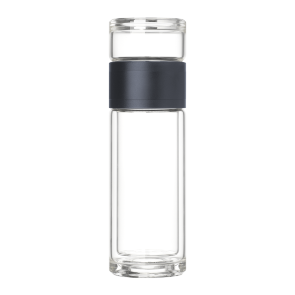 Бутылка стеклянная с двойными стенками Терсо (Terso), синяя