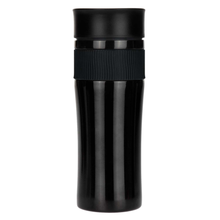 Термокружка вакуумная Поло (Polo), черная