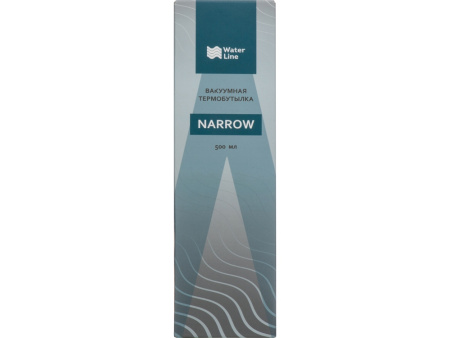 Термобутылка Narrow с вакуумной изоляцией, 500 мл, черный