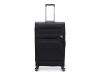 Чемодан TORBER НЕРО, чёрный, переработанный ПЭТ, 48 х 28 х 79 см, 90 л
