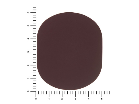 ПАТЧ ОВАЛ soft-touch (коричневый ) 6,0 х 5,0 см