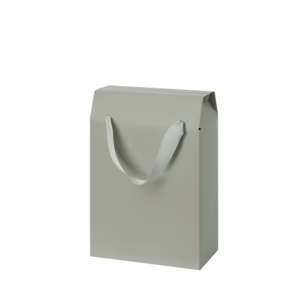 Подарочная коробка-пакет универсальная малая, серая